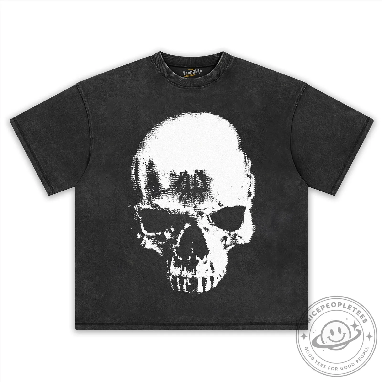 Horrible Skull Graphic Print Black Crewneck Short Sleeve T-Shirt 10 Horrible Skull Graphic Print Black Crewneck Short Sleeve T-Shirt