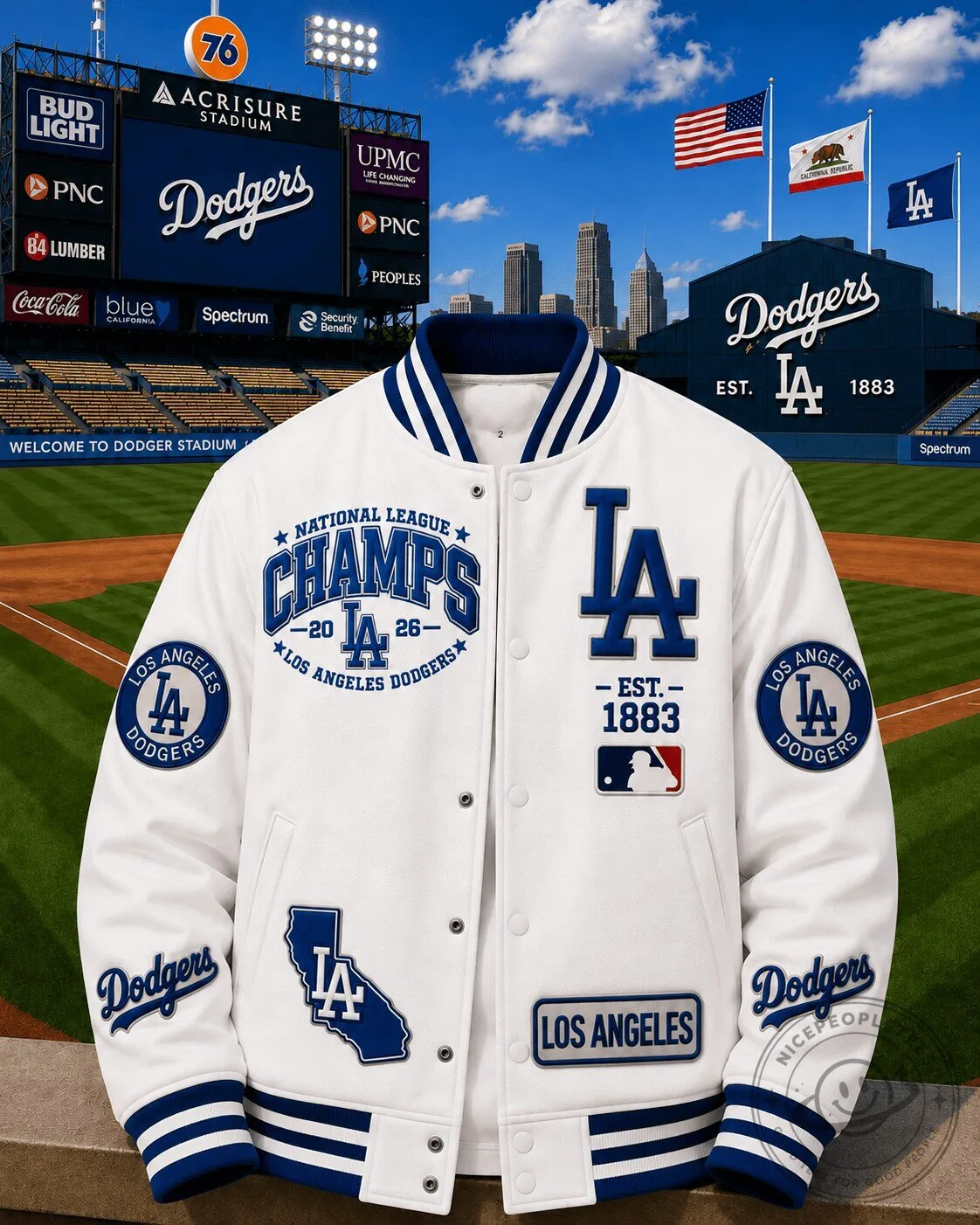 Los Angeles Dodgers National League Champs Varsity Jacket