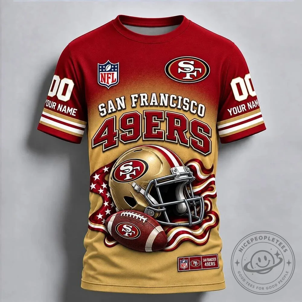 San Francisco 49ers Football Team Sports Fan T-Shirt