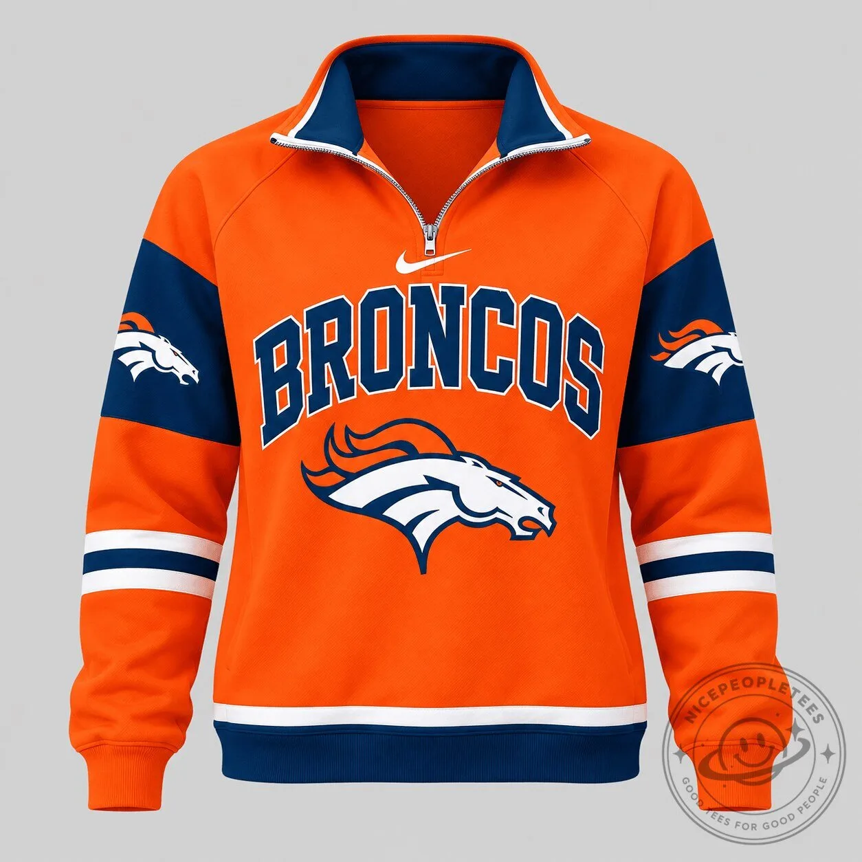 Denver Broncos National Football League Quarter Zip Sweatshirt